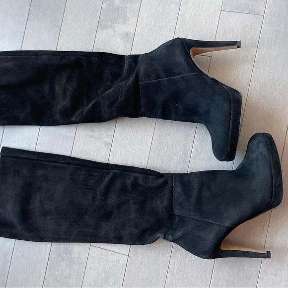 Black Suede high boots - Picture 9 of 9